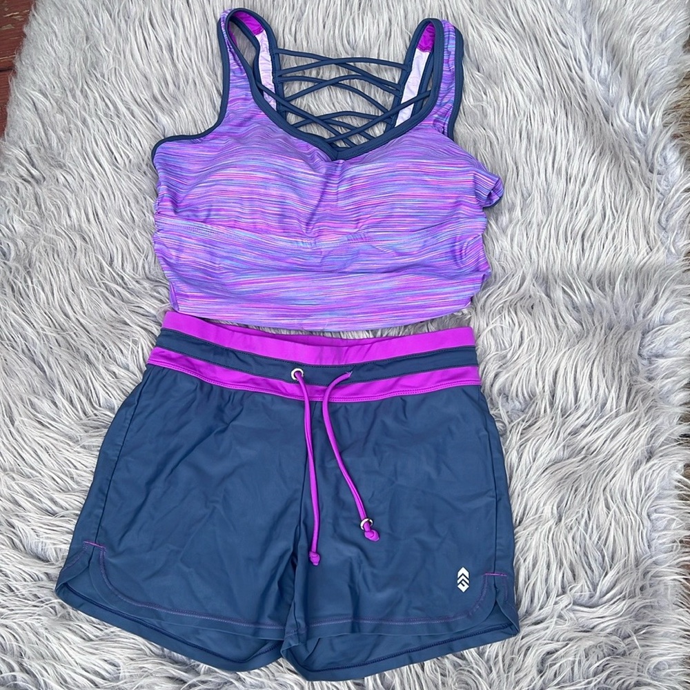FREE COUNTRY  SPORTS SUIT SIZE S (4/6)  PURPLE/BLUE